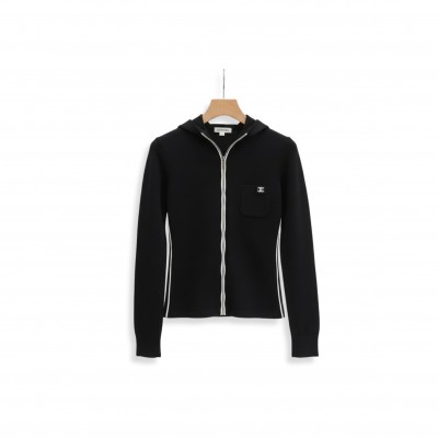 CHANEL 25N COCONEGE HOODED ZIP-UP 